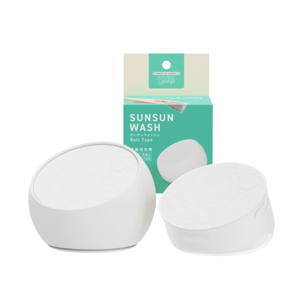 【ご予約品】【増量タイプ】ウォッシュ(380ml) 2本 サンサンウォッシュ ボールタイプ 本体+つめ替えセット – sunsunsponge